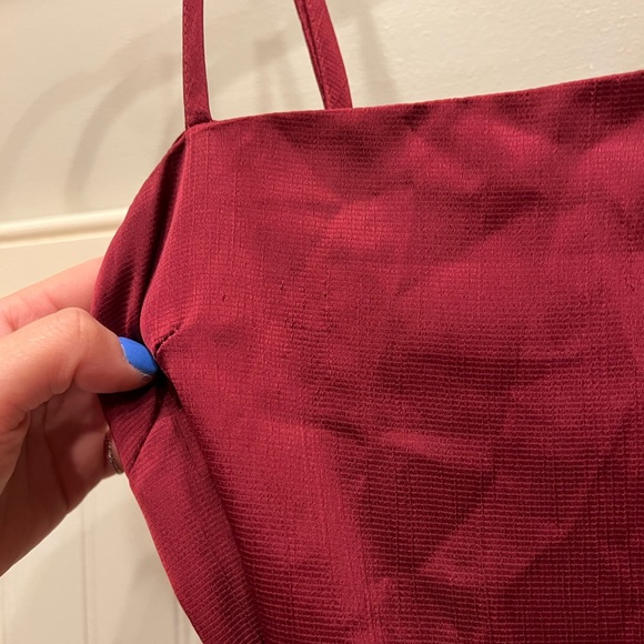 Maroon Princess Polly Wrap Dress - Picture 6 of 6